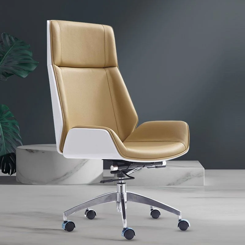 Chaise de bureau pivotante moderne, chaise de direction à dossier haut Clearhalo
