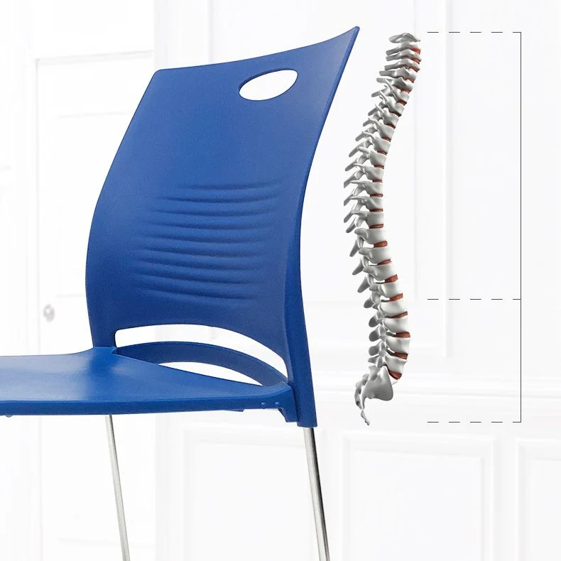 Chaise de bureau en plastique moderne avec dossier bas et chaise de bureau à domicile de jeu ergonomique Clearhalo