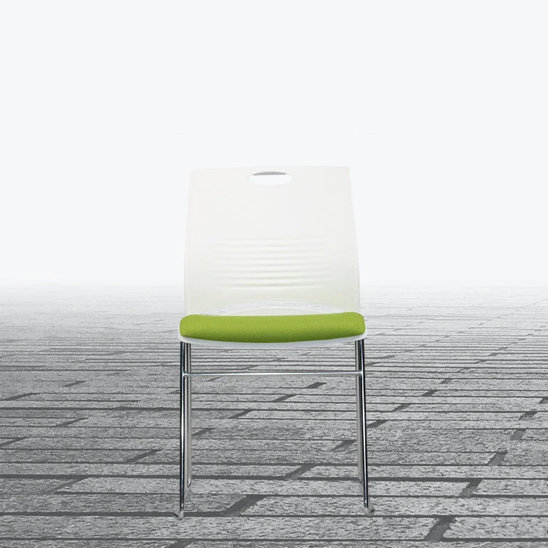 Chaise de bureau en plastique moderne avec dossier bas et chaise de bureau à domicile de jeu ergonomique Clearhalo
