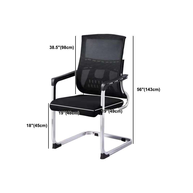 Chaise de bureau rembourrée ergonomique Chaise de bureau contemporaine à dossier haut Clearhalo