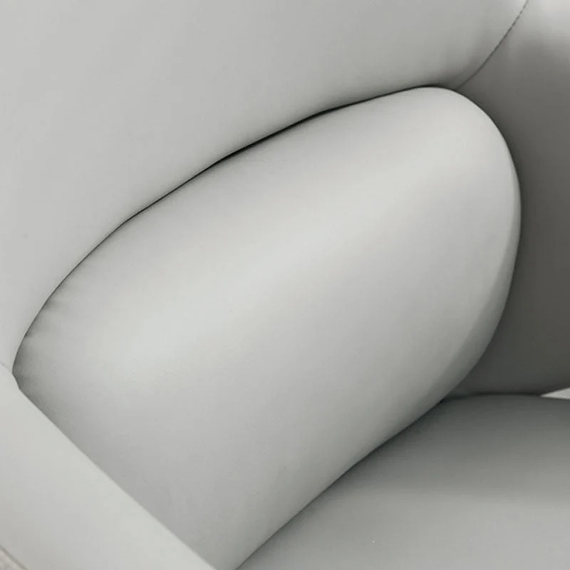 Chaise de bureau rembourrée moderne, chaise de travail ergonomique avec base en métal Clearhalo