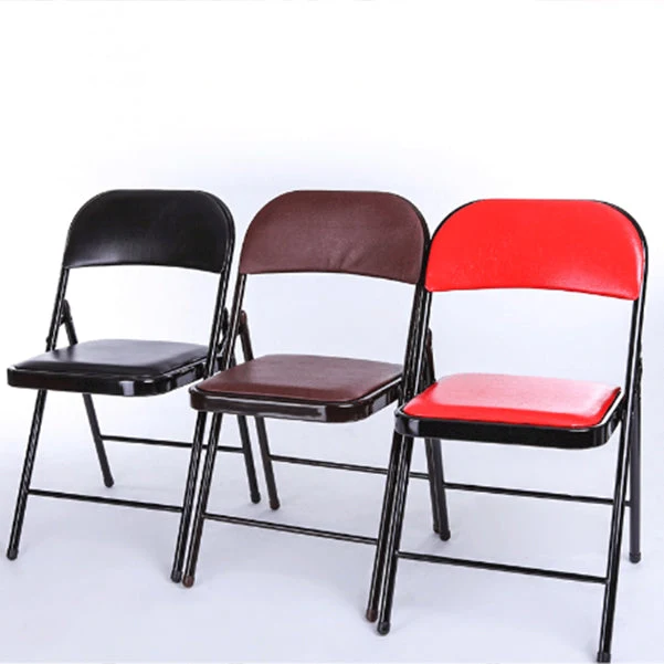 Chaise de bureau rembourrée sans accoudoirs moderne, chaise de bureau en cuir à dossier bas Clearhalo