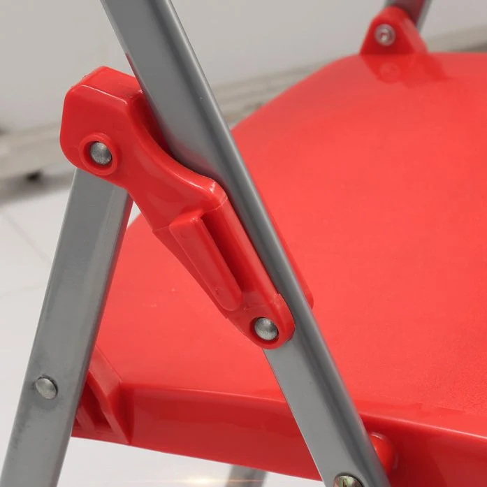 Chaise de bureau rembourrée sans bras en plastique, chaise de bureau moderne à dossier bas Clearhalo