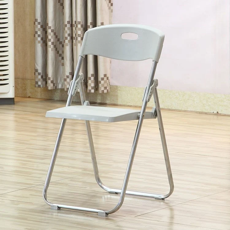 Chaise de bureau rembourrée sans bras en plastique, chaise de bureau moderne à dossier bas Clearhalo