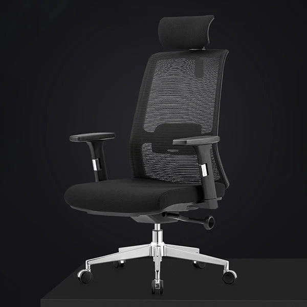 Chaise de bureau respirante contemporaine en microfibre pour chaise pivotante AirGrid Clearhalo