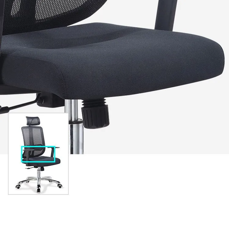 Chaise de bureau réglable en hauteur avec fauteuil AirGrid respirant Clearhalo