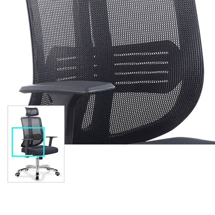 Chaise de bureau réglable en hauteur avec fauteuil AirGrid respirant Clearhalo