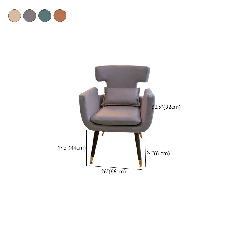 Chaise de bureau sans accoudoirs, chaise de bureau en bois avec 4 pieds pour chambre à coucher et maison Clearhalo