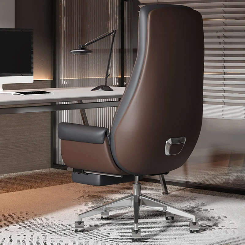 Chaise de bureau sans accoudoirs, chaise de bureau moderniste avec roulettes pour bureau Clearhalo