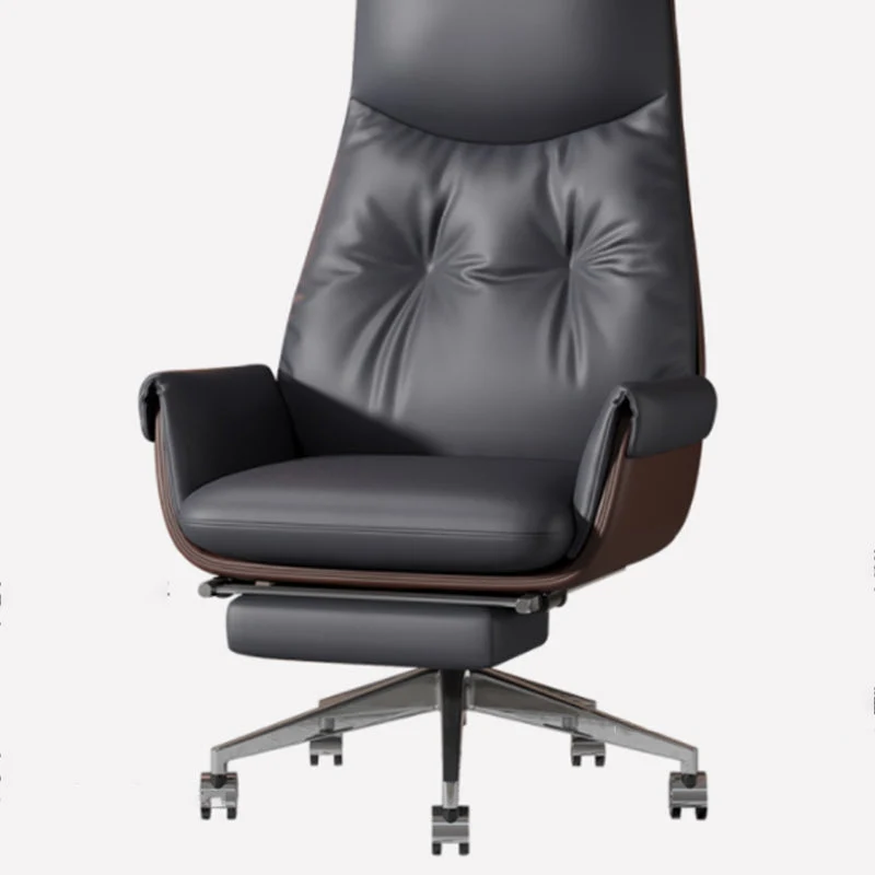 Chaise de bureau sans accoudoirs, chaise de bureau moderniste avec roulettes pour bureau Clearhalo