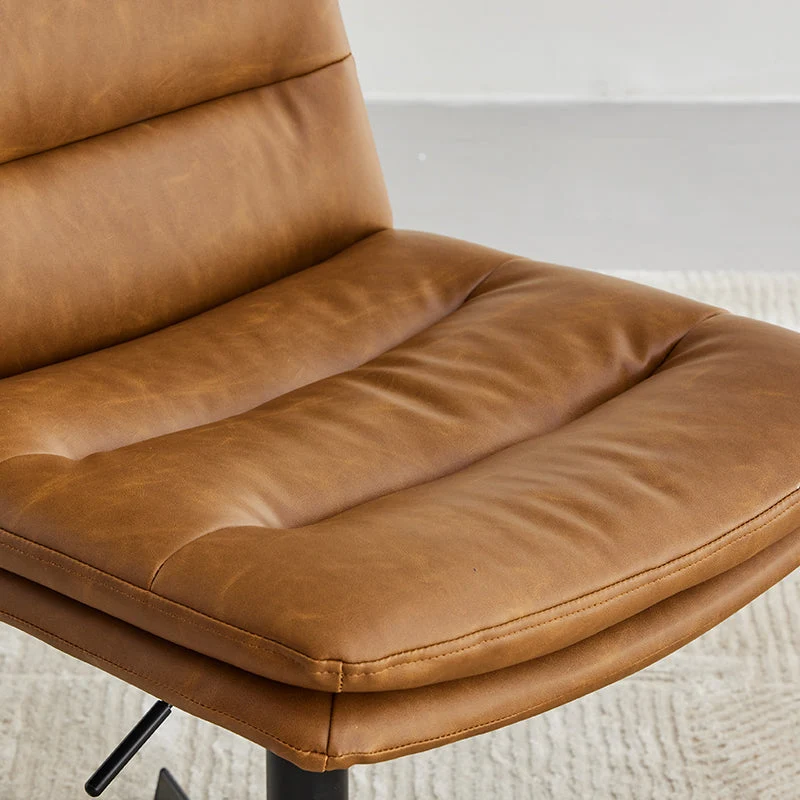 Chaise de bureau sans accoudoirs, chaise de conférence sans roulettes pour salon et maison Clearhalo