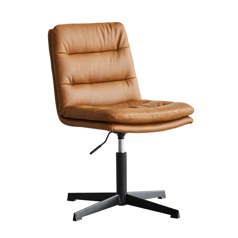 Chaise de bureau sans accoudoirs, chaise de conférence sans roulettes pour salon et maison Clearhalo