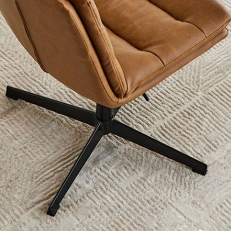 Chaise de bureau sans accoudoirs, chaise de conférence sans roulettes pour salon et maison Clearhalo