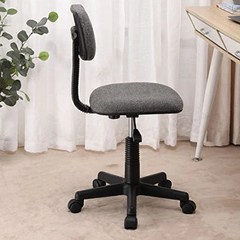 Chaise de bureau sans accoudoirs, chaise de travail rotative à Base en nylon avec roulettes Clearhalo