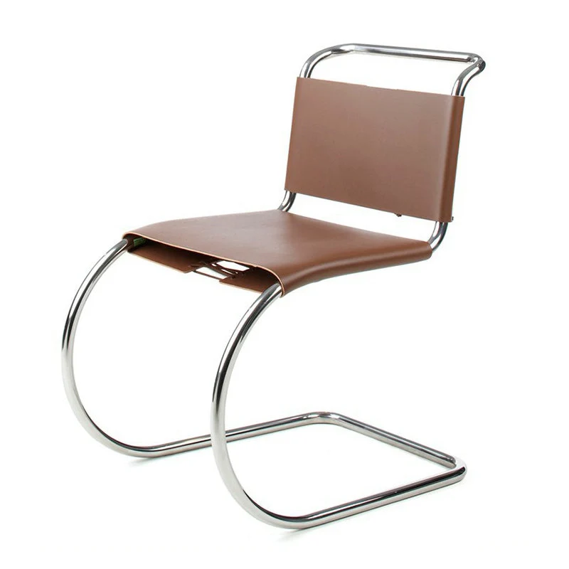 Chaise de bureau sans accoudoirs à dossier bas, moderne, en simili cuir, pour bureau à domicile Clearhalo