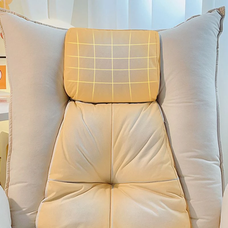 Chaise de bureau sans accoudoirs, dossier réglable en hauteur, avec 4 pieds Clearhalo