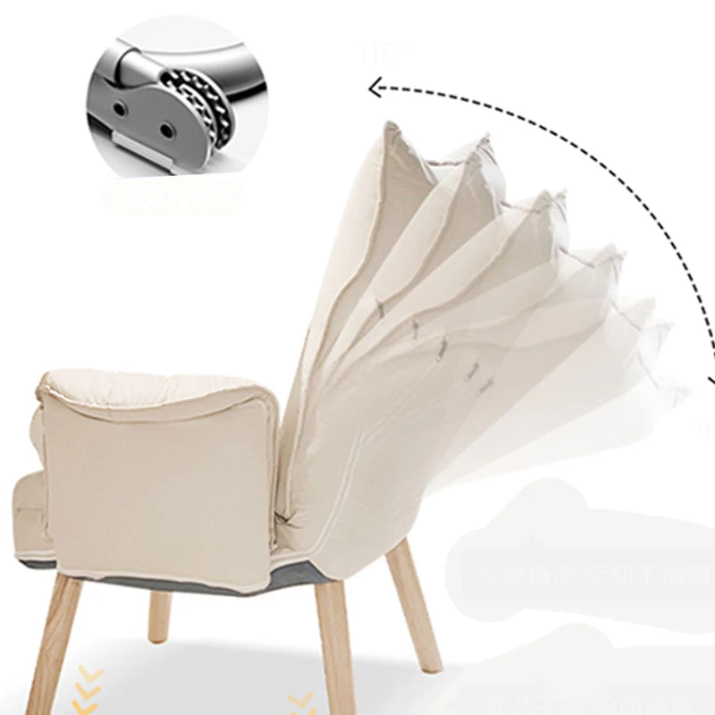 Chaise de bureau sans accoudoirs, dossier réglable en hauteur, avec 4 pieds Clearhalo