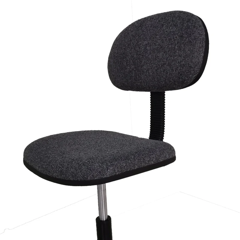Chaise de bureau sans accoudoirs noire, chaise d'ordinateur pivotante à soutien lombaire Clearhalo