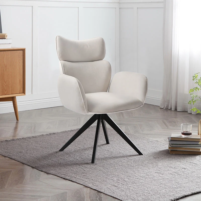 Chaise de bureau sans accoudoirs, sans roulettes, pour salon et maison Clearhalo