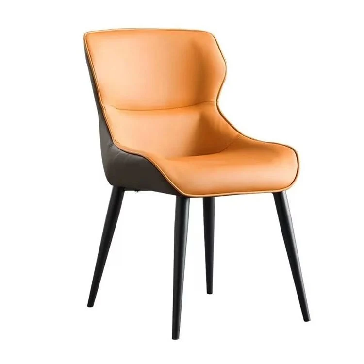 Chaise de bureau sans accoudoirs en simili cuir, chaise de travail moderne rembourrée à dossier moyen Clearhalo