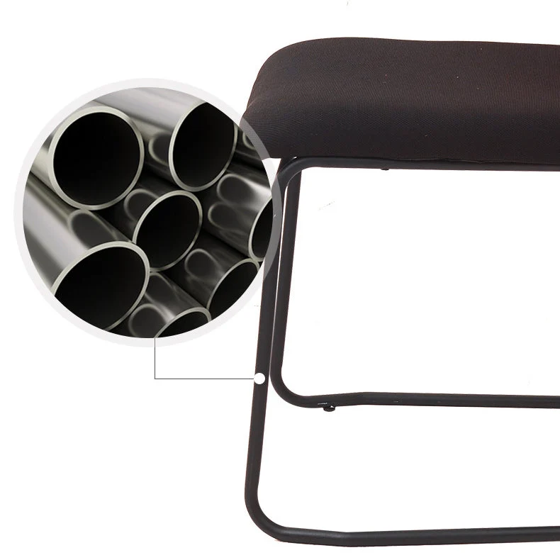 Chaise de bureau sans bras arrière en plastique contemporaine de chaise de conférence sans roues Clearhalo