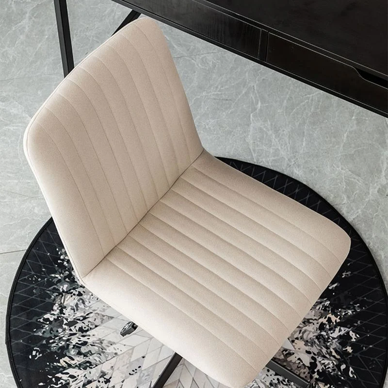 Chaise de bureau sans bras, hauteur de siège réglable, chaise de bureau ergonomique sans angoisse Clearhalo