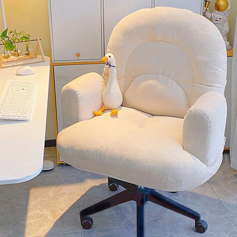 Chaise de bureau sans bras moderne, chaise coulissante à hauteur de siège réglable Clearhalo