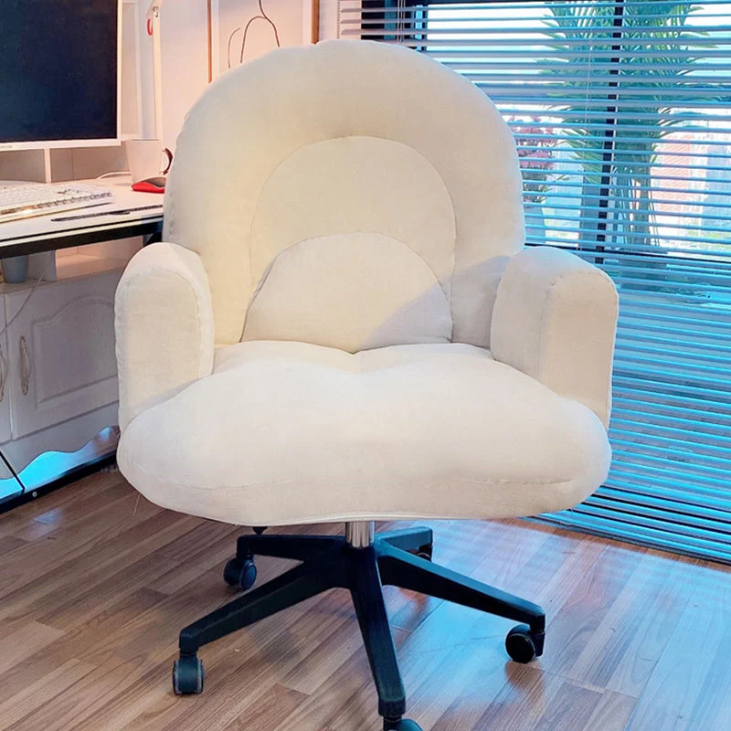 Chaise de bureau sans bras moderne, chaise coulissante à hauteur de siège réglable Clearhalo
