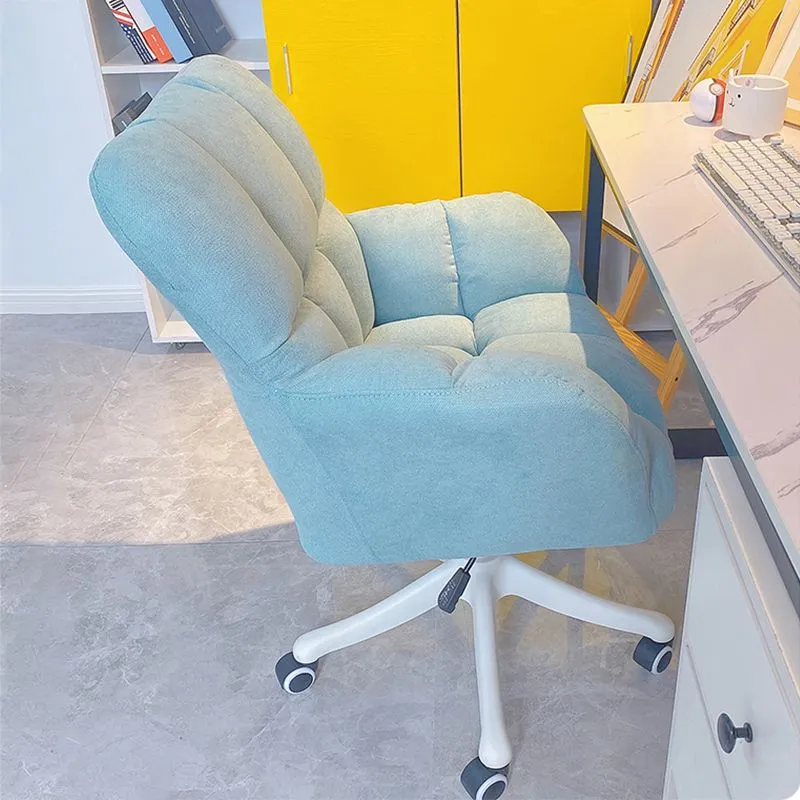 Chaise de bureau sans bras moderne, mécanisme d'inclinaison, hauteur de siège réglable Clearhalo