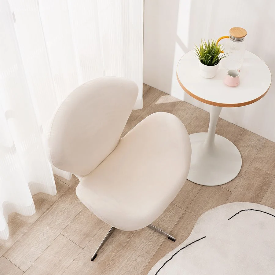 Chaise de bureau sans bras moderne, sans détresse, sans roues, chaise de bureau ergonomique Clearhalo