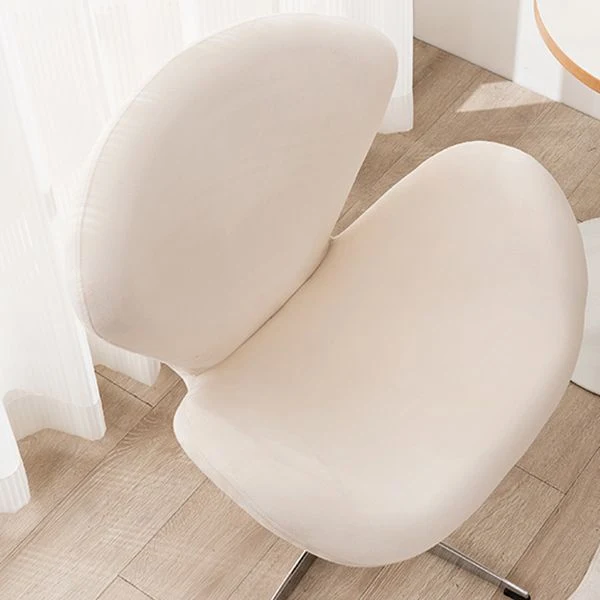 Chaise de bureau sans bras moderne, sans détresse, sans roues, chaise de bureau ergonomique Clearhalo