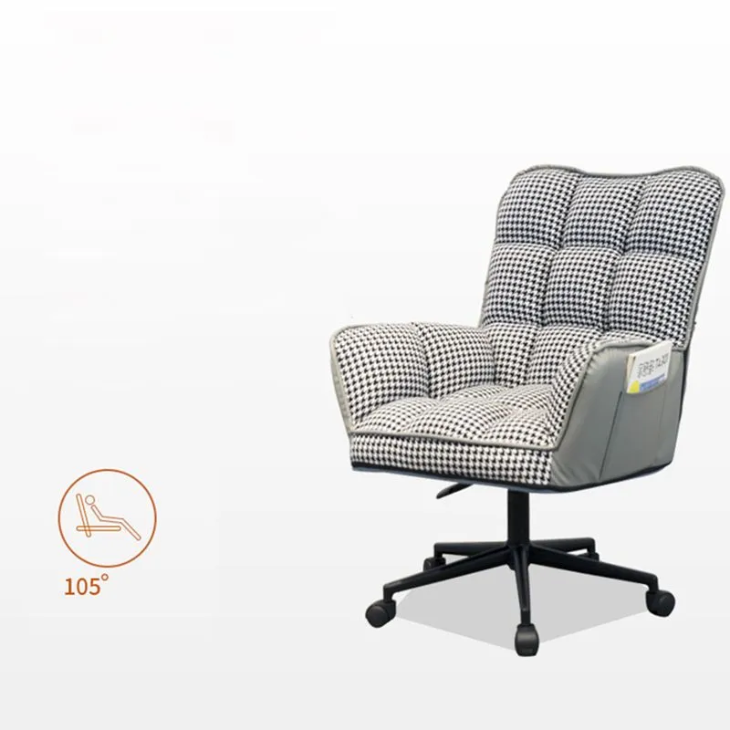 Chaise de bureau sans bras moderne sans chaise de bureau ergonomique pénible Clearhalo