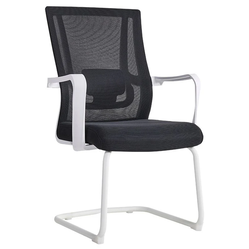 Chaise de bureau à soutien lombaire Chaise de bureau contemporaine à dossier moyen Clearhalo