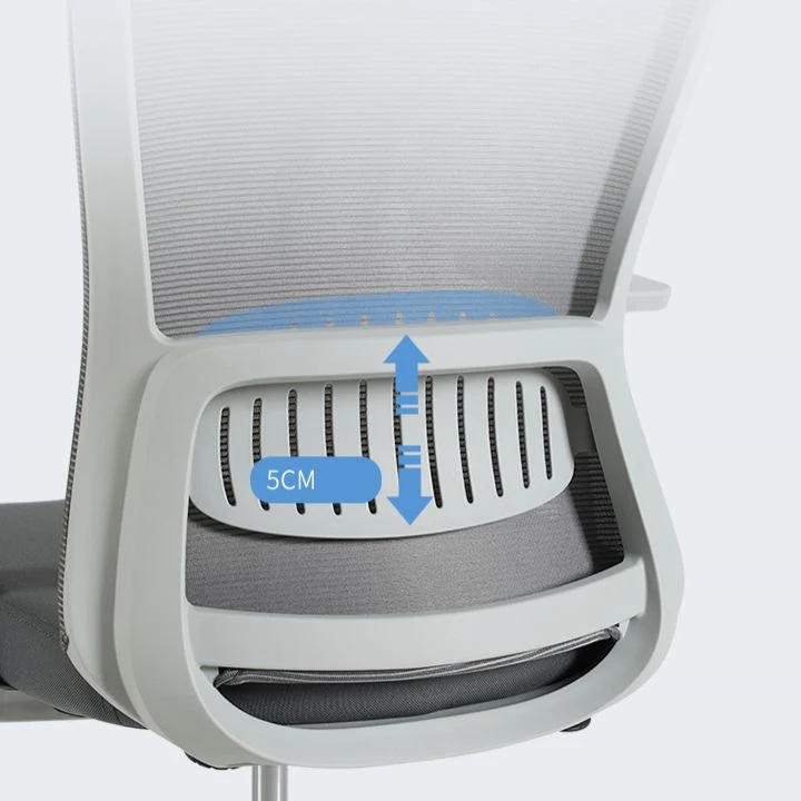 Chaise de bureau style contemporain avec support lombaire et chaise de bureau en maille Clearhalo