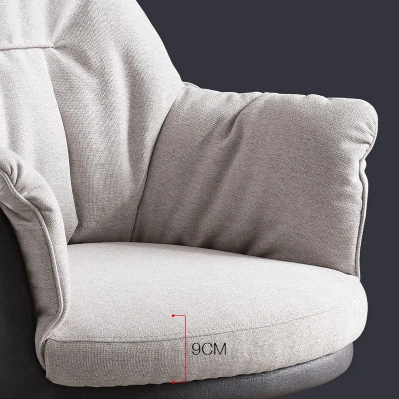 Chaise de bureau de style moderne, chaise de travail sans accoudoirs avec 4 pieds Clearhalo