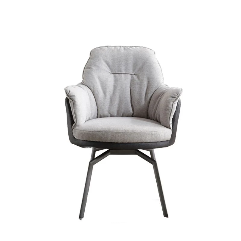 Chaise de bureau de style moderne, chaise de travail sans accoudoirs avec 4 pieds Clearhalo