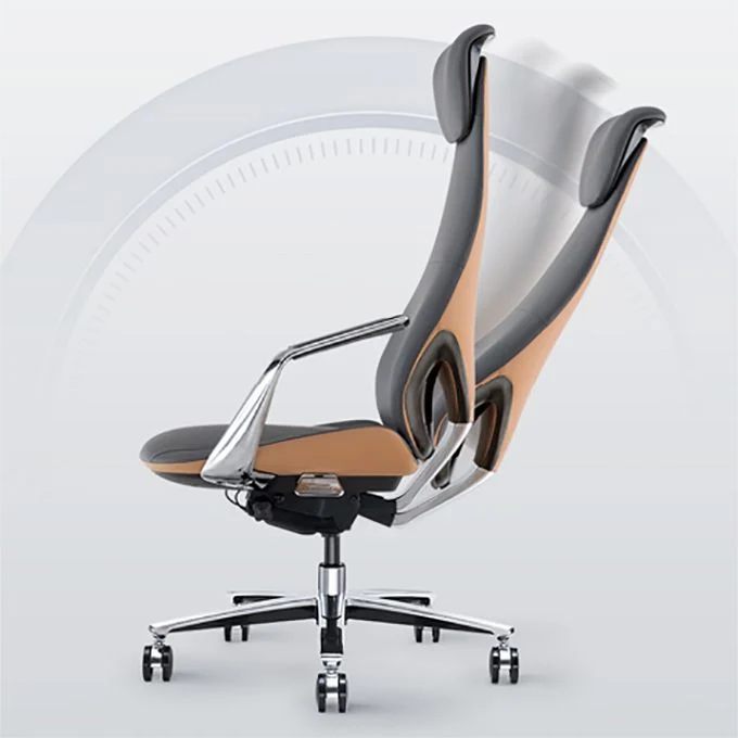 Chaise de bureau de style moderne, siège réglable en hauteur, bras fixes, avec roulettes Clearhalo