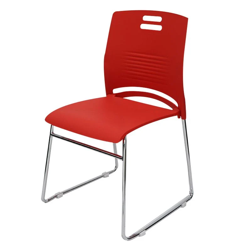 Chaise de bureau tapissée sans bras en plastique aucune chaise de bureau moderne de roues Clearhalo