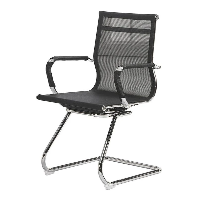 Chaise de conférence à bras fixes Chaise de conférence moderne sans roues Clearhalo