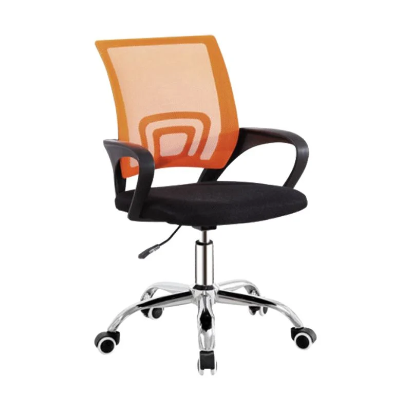 Chaise de conférence à bras fixes moderne, chaise à dossier en maille pour le bureau Clearhalo