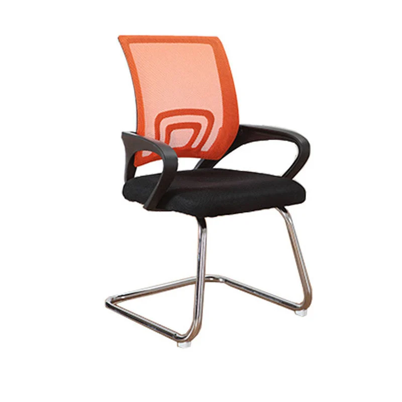 Chaise de conférence à bras fixes moderne, chaise à dossier en maille pour le bureau Clearhalo