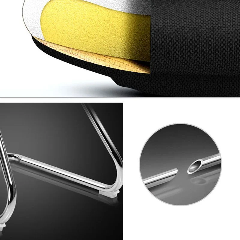 Chaise de conférence à bras fixes moderne, soutien lombaire, chaise de conférence à dossier haut Clearhalo
