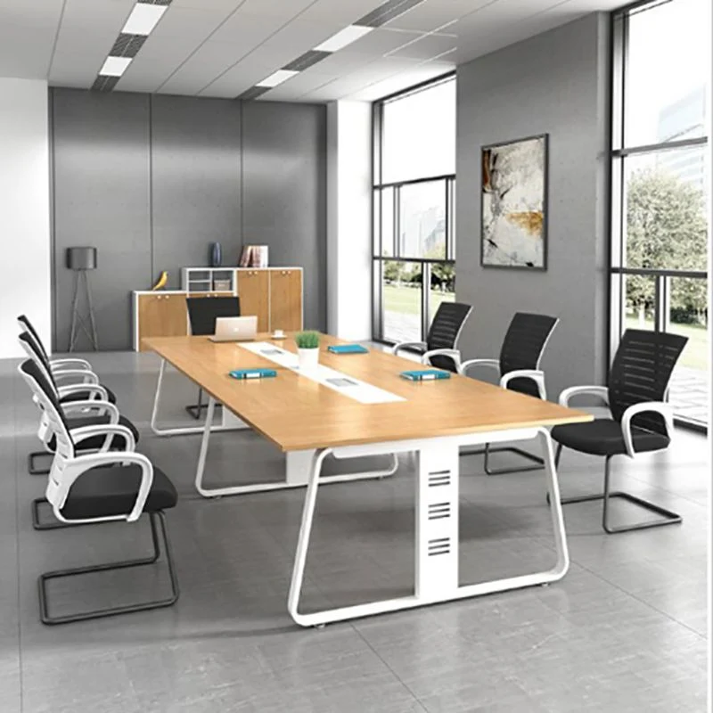 Chaise de conférence à bras fixes moderne, soutien lombaire, chaise de conférence à dossier haut Clearhalo