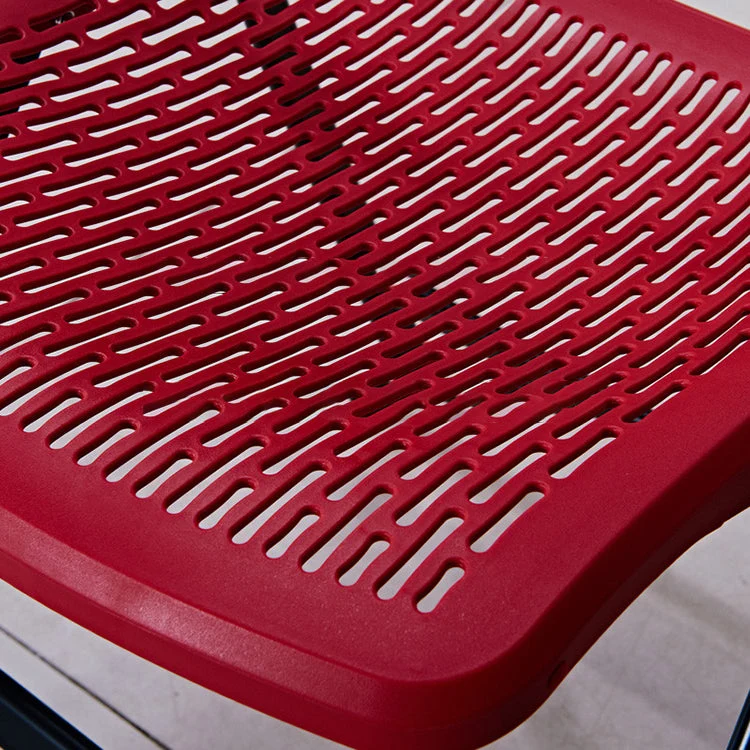 Chaise de conférence à cadre métallique, chaise pliante en plastique sans bras moderne Clearhalo