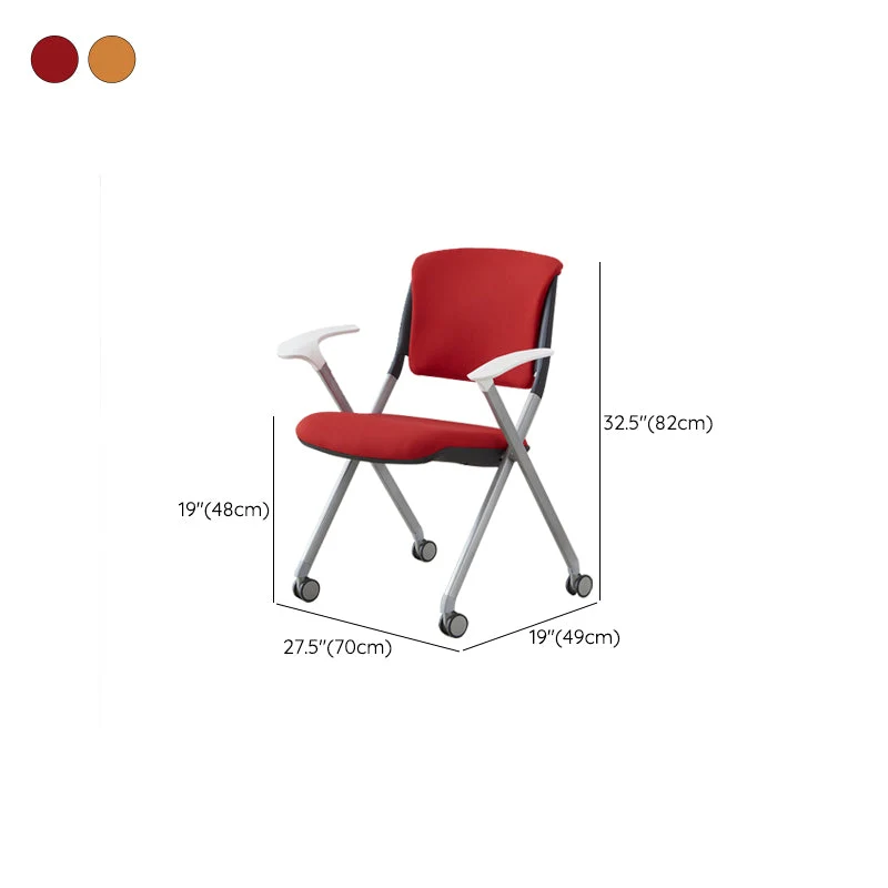 Chaise de conférence contemporaine avec cadre en métal, chaise de bureau avec bras Clearhalo