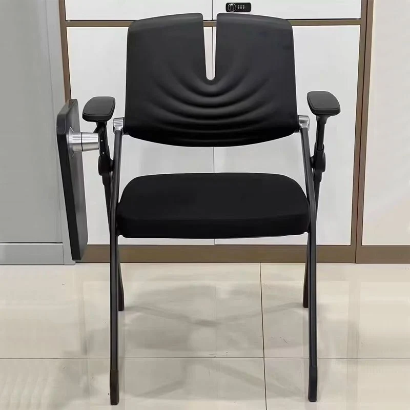 Chaise de conférence contemporaine à bras fixes, chaise en plastique pour bureau Clearhalo