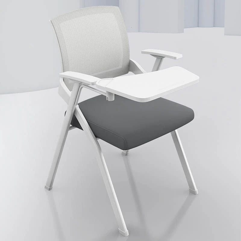 Chaise de conférence contemporaine à bras fixes, chaise de bureau en maille pour bureau Clearhalo