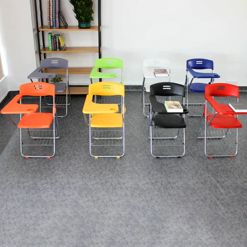 Chaise de conférence contemporaine à dossier bas, dossier et siège en plastique Clearhalo