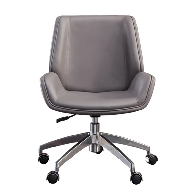 Chaise de conférence contemporaine à dossier moyen, chaise ergonomique à roulettes pivotantes Clearhalo