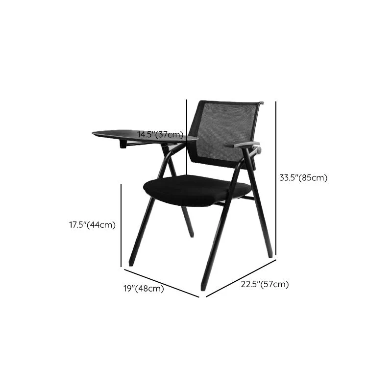 Chaise de conférence contemporaine en métal, chaise de bureau ergonomique en maille Clearhalo